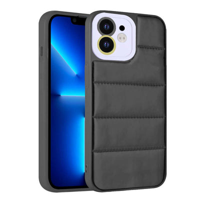 Apple iPhone 11 Kılıf Kamera Korumalı Airbagli Renkli Zore Seksek Kapak Siyah