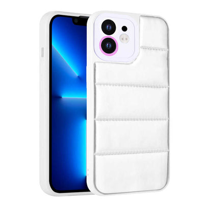 Apple iPhone 11 Kılıf Kamera Korumalı Airbagli Renkli Zore Seksek Kapak Gümüş