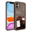 Apple iPhone 11 Kılıf Kamera Korumalı Baskılı Arka Yüzey Zore Klas Kapak Koyu Kahve