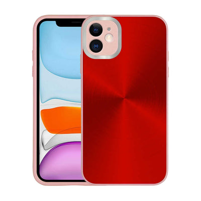 Apple iPhone 11 Kılıf Kamera Korumalı Sert Zore Desa Kapak Pembe