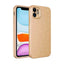 Apple iPhone 11 Kılıf Kamera Korumalı Simli Lüks Zore Koton Kapak Kahverengi