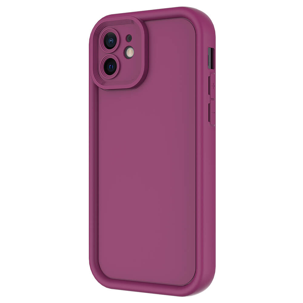 Apple iPhone 11 Kılıf Kamera Korumalı Zore Ananas Kapak Mürdüm