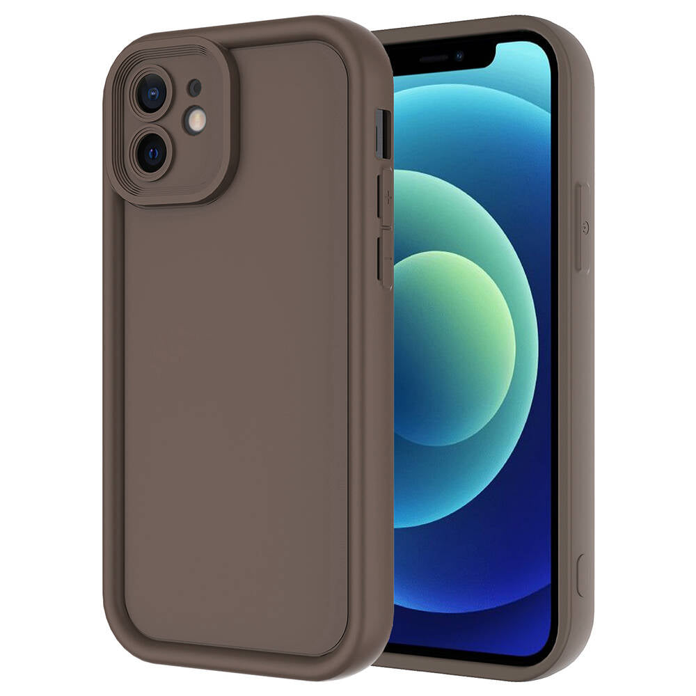 Apple iPhone 11 Kılıf Kamera Korumalı Zore Ananas Kapak Mürdüm