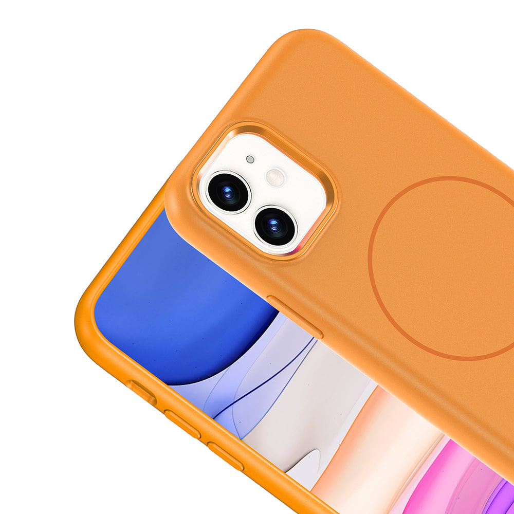 Apple iPhone 11 Kılıf M-Safe Şarj Özellikli Metal Kamera Çerçeveli Zore Edi Silikon Kapak Siyah