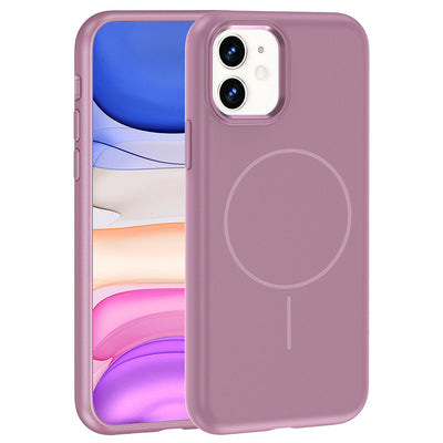 Apple iPhone 11 Kılıf M-Safe Şarj Özellikli Metal Kamera Çerçeveli Zore Edi Silikon Kapak Lacivert