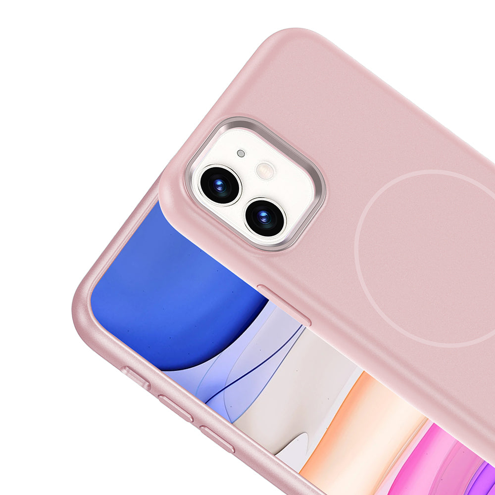 Apple iPhone 11 Kılıf M-Safe Şarj Özellikli Metal Kamera Çerçeveli Zore Edi Silikon Kapak Siyah
