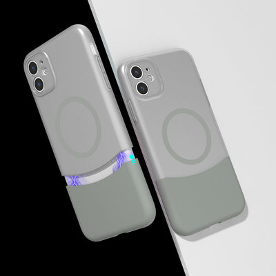 Apple iPhone 11 Kılıf M-Safe Şarj Özellikli Mıknatıslı Zore Duble Kapak