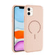 Apple iPhone 11 Kılıf M-safe Şarj Özellikli Zore Meta Kapak Rose Pembe
