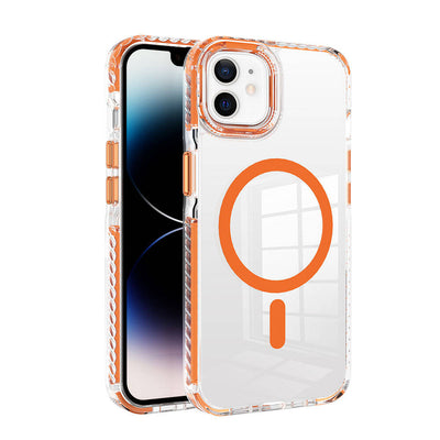 Apple iPhone 11 Kılıf M-safe Şarj Özellikli Airbagli Takılabilir Askı Aparatlı Zore Nana Kapak Pembe
