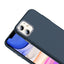 Apple iPhone 11 Kılıf M-safe Şarj Özellikli Karbon Fiber Görünümlü Zore Gros Kapak Lacivert