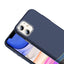 Apple iPhone 11 Kılıf M-safe Şarj Özellikli Karbon Fiber Görünümlü Zore Gros Kapak Siyah-Lacivert
