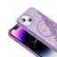Apple iPhone 11 Kılıf M-safe Şarj Özellikli Parlayan Simli Zore Okso Kapak Siyah