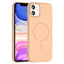 Apple iPhone 11 Kılıf M-safe Şarj Özellikli Zore Ruby Sert Kapak Desert Titanyum