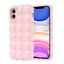 Apple iPhone 11 Kılıf Parlak Esnek Silikon Zore Dom Dom Kapak Pembe