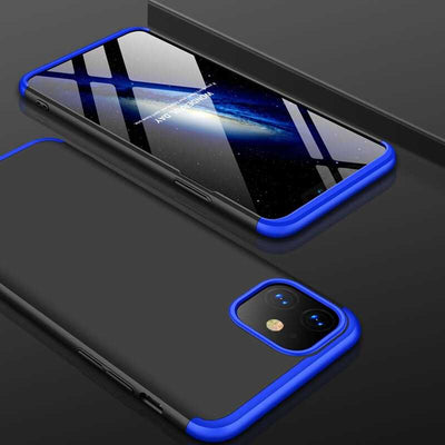 Apple iPhone 11 Kılıf Zore Ays Kapak Siyah-Mavi
