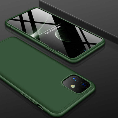 Apple iPhone 11 Kılıf Zore Ays Kapak Koyu Yeşil