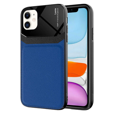 Apple iPhone 11 Kılıf Zore Emiks Kapak Lacivert
