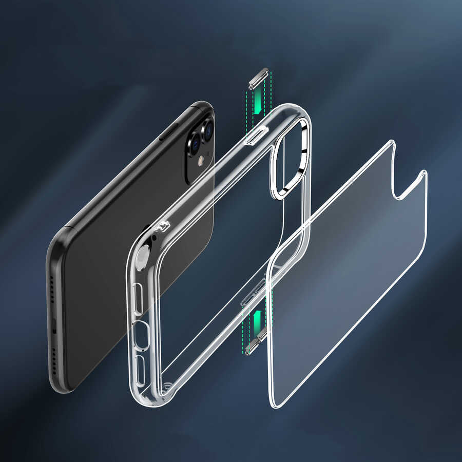 Apple iPhone 11 Kılıf Zore Forst Kapak Renksiz