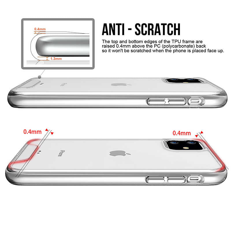 Apple iPhone 11 Kılıf Zore Gard Silikon Renksiz