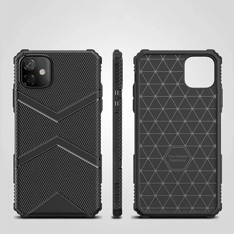 Apple iPhone 11 Kılıf Zore Hank Silikon Lacivert