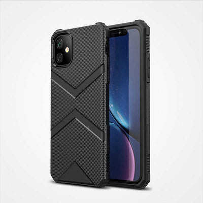 Apple iPhone 11 Kılıf Zore Hank Silikon Siyah