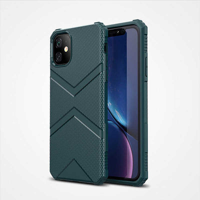 Apple iPhone 11 Kılıf Zore Hank Silikon Koyu Yeşil