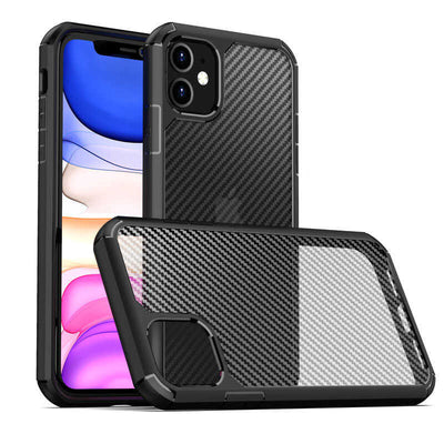 Apple iPhone 11 Kılıf Zore İnoks Kapak Siyah