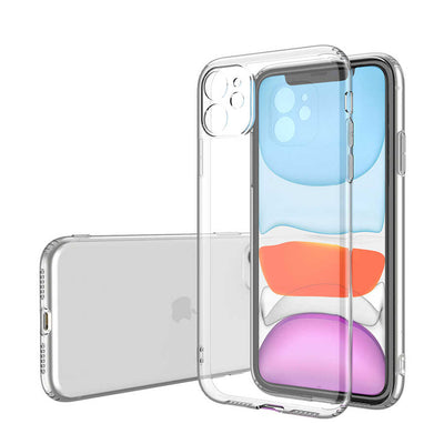 Apple iPhone 11 Kılıf Zore Kamera Korumalı Süper Silikon Kapak Renksiz