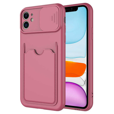 Apple iPhone 11 Kılıf Zore Kartix Kapak Koyu Mor