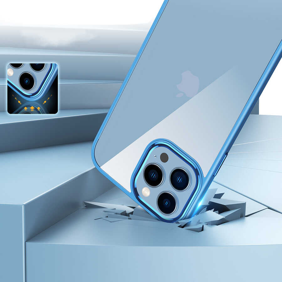 Apple iPhone 11 Kılıf Zore Krom Kapak Kırmızı