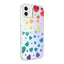 Apple iPhone 11 Kılıf Zore M-Blue Desenli Kapak Heart No3