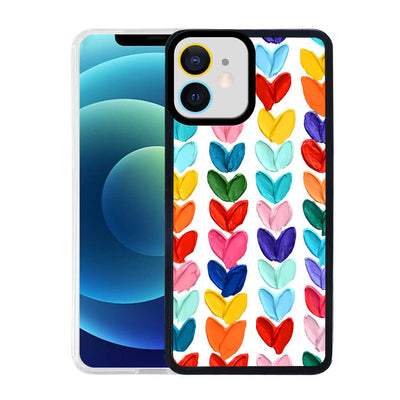 Apple iPhone 11 Kılıf Zore M-Fit Desenli Kapak Heart No6