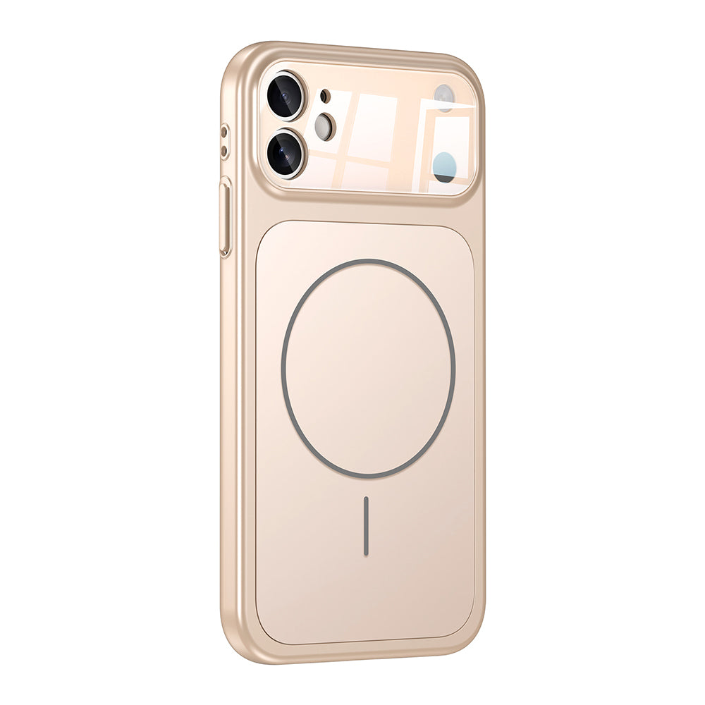 Apple iPhone 11 Kılıf Zore M-Safe Şarj Özellikli Kamera Korumalı Formen Kapak Gri