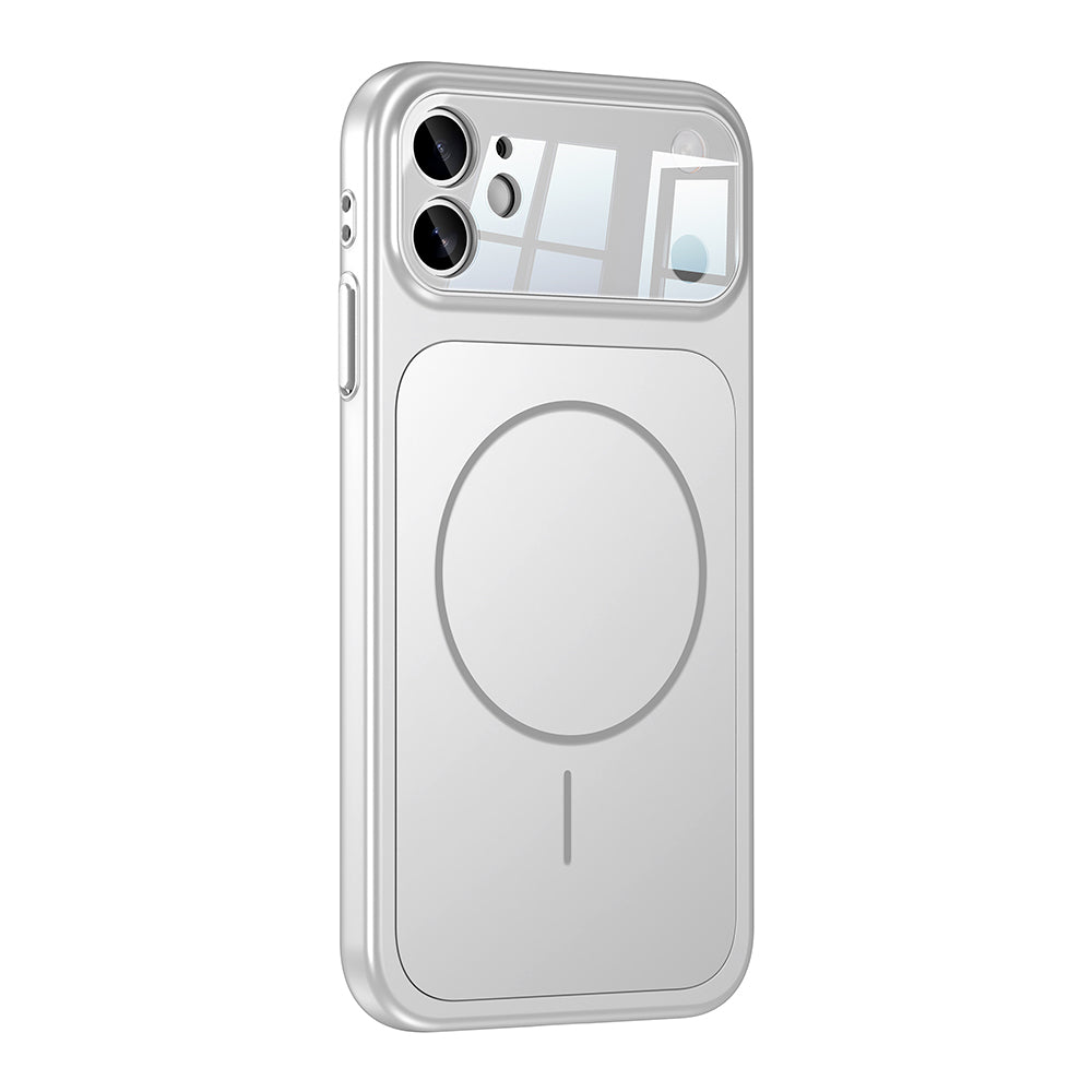 Apple iPhone 11 Kılıf Zore M-Safe Şarj Özellikli Kamera Korumalı Formen Kapak Mavi