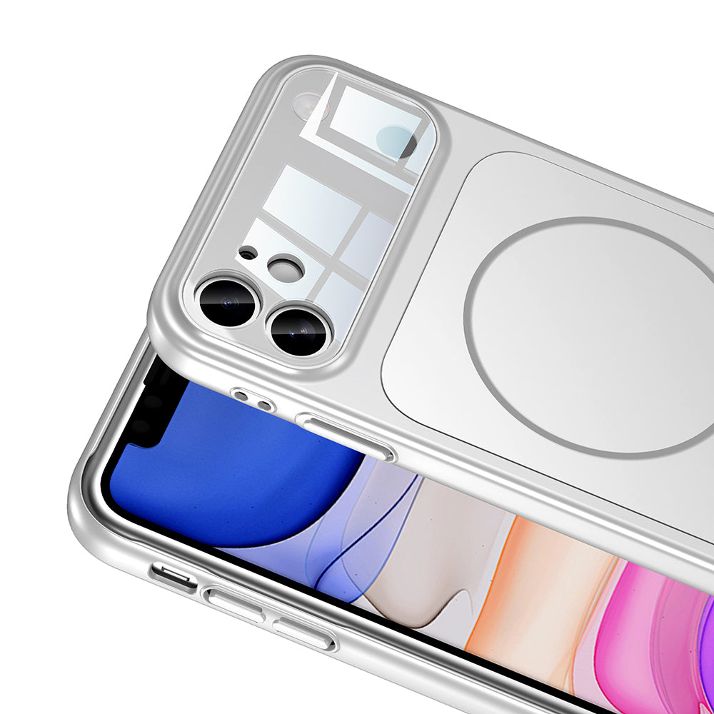 Apple iPhone 11 Kılıf Zore M-Safe Şarj Özellikli Kamera Korumalı Formen Kapak Siyah