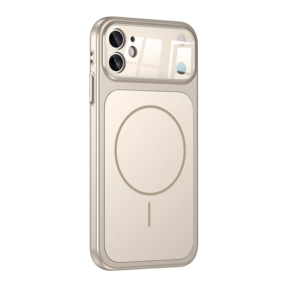 Apple iPhone 11 Kılıf Zore M-Safe Şarj Özellikli Kamera Korumalı Formen Kapak Gri