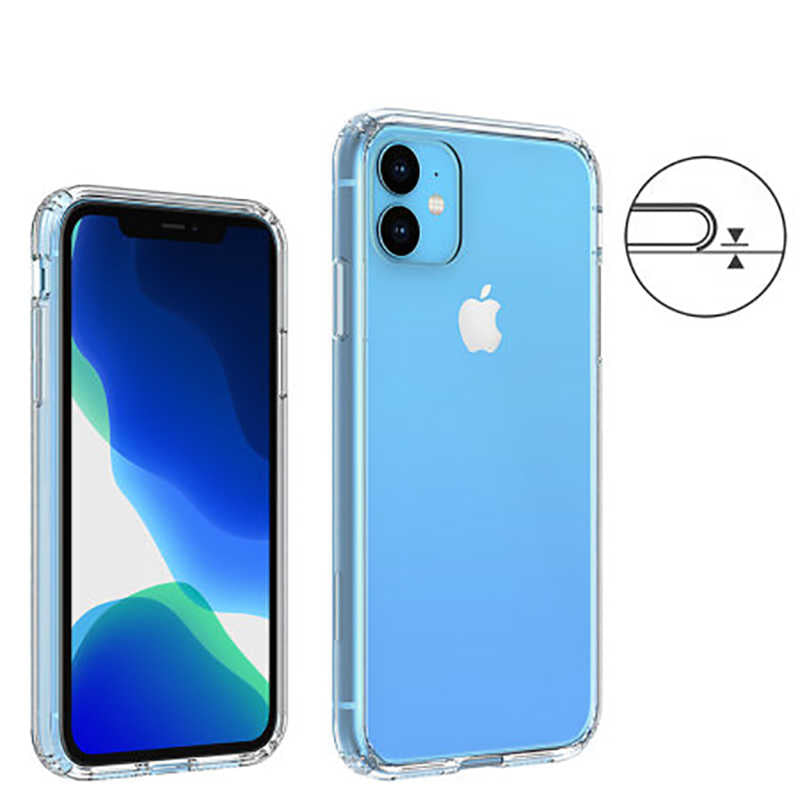Apple iPhone 11 Kılıf Zore Nitro Anti Shock Silikon Renksiz