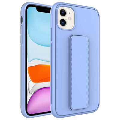 Apple iPhone 11 Kılıf Zore Qstand Kapak Siyah