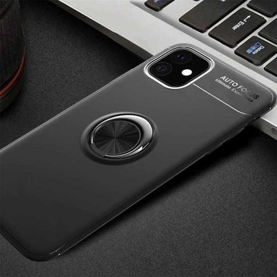 Apple iPhone 11 Kılıf Zore Ravel Silikon Kapak Siyah