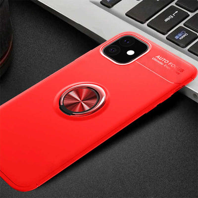 Apple iPhone 11 Kılıf Zore Ravel Silikon Kapak Kırmızı