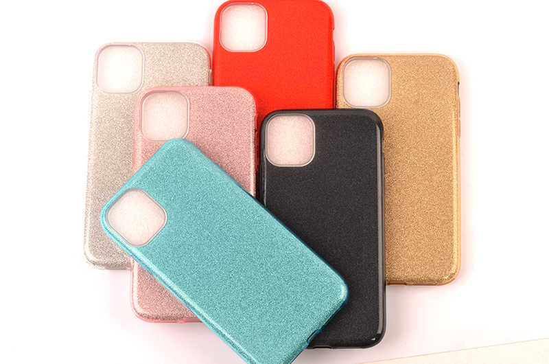 Apple iPhone 11 Kılıf Zore Shining Silikon Gümüş