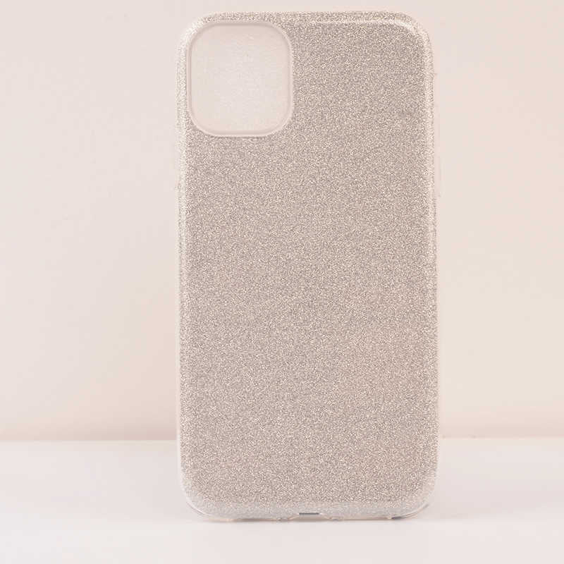Apple iPhone 11 Kılıf Zore Shining Silikon Gümüş