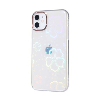 Apple iPhone 11 Kılıf Zore Sidney Desenli Sert Kapak Flower No3