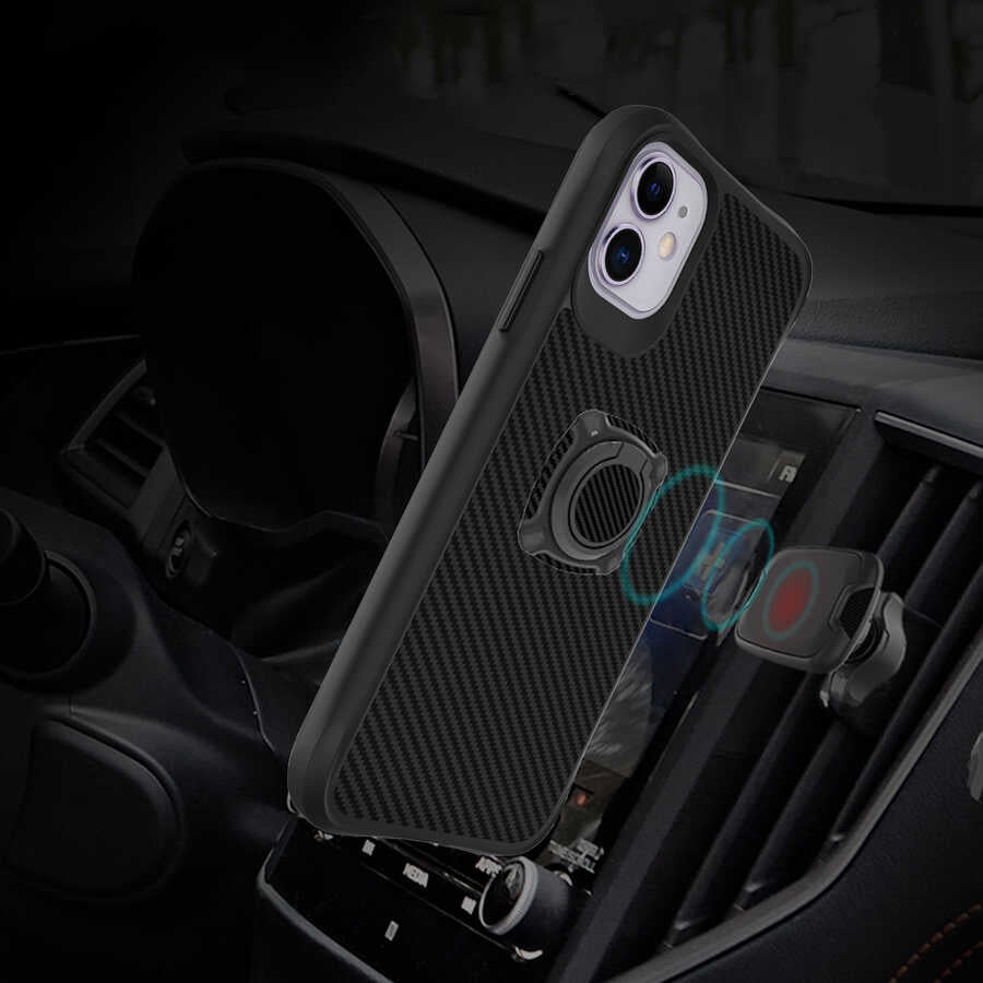 Apple iPhone 11 Kılıf Zore Timo Kapak Siyah