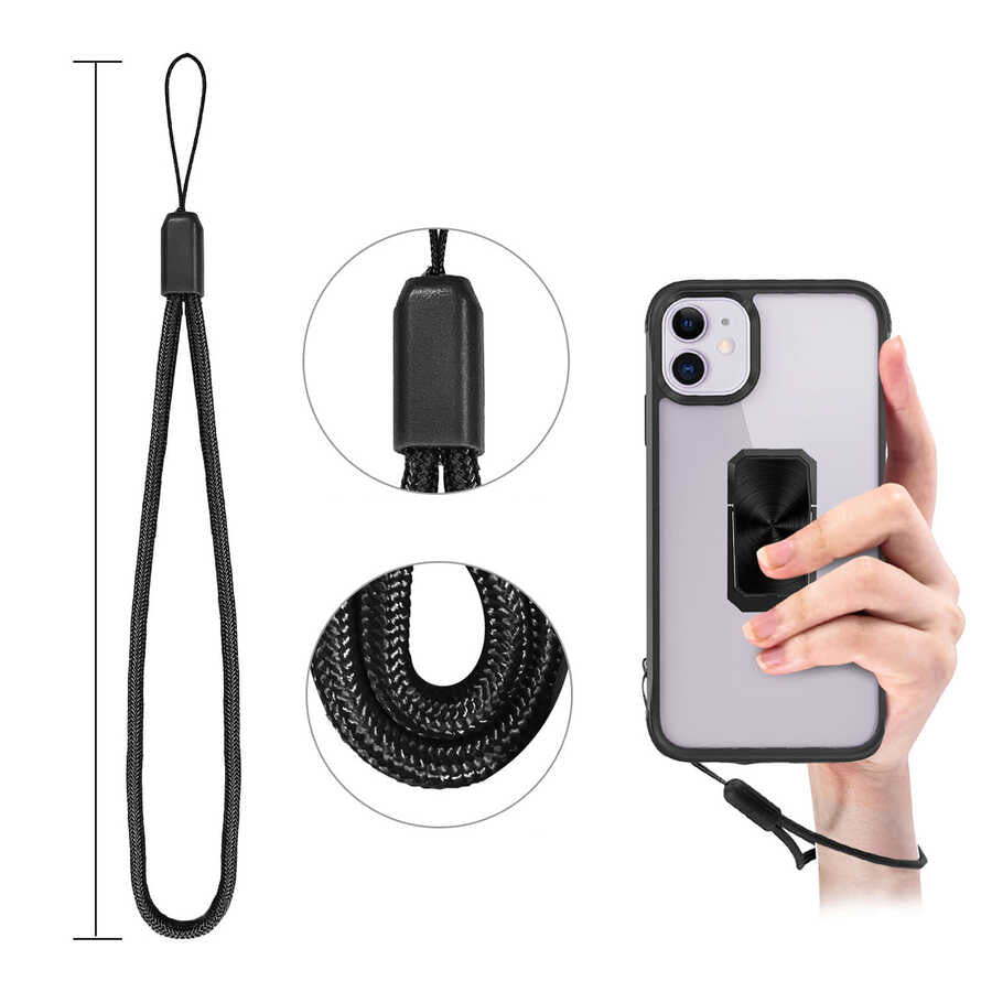 Apple iPhone 11 Kılıf Zore V-Bax Kapak Siyah