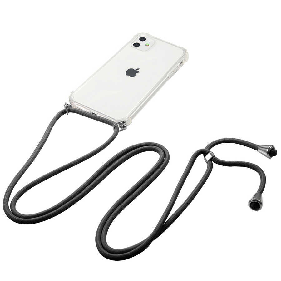 Apple iPhone 11 Kılıf Zore X-Rop Kapak Renksiz