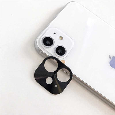 Apple iPhone 11 Zore Metal Kamera Koruyucu Siyah