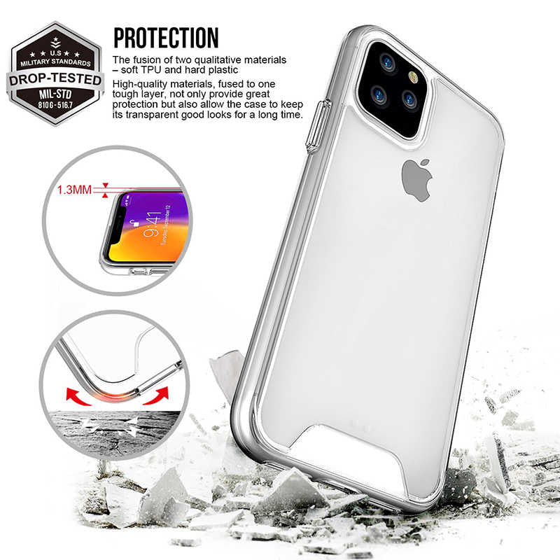 Apple iPhone 11 Pro Kılıf Zore Gard Silikon Renksiz