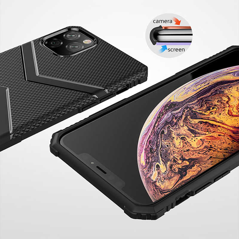 Apple iPhone 11 Pro Kılıf Zore Hank Silikon Lacivert