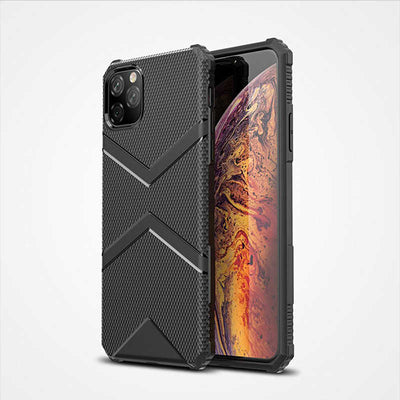 Apple iPhone 11 Pro Kılıf Zore Hank Silikon Siyah